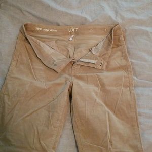 Corduroy camel loft size 6